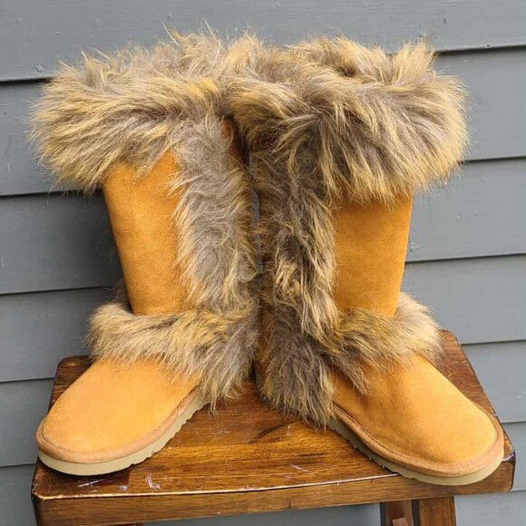 UGG Australis Foxy Suede Shearling UGG Boots size 8 - Picture 7 of 15